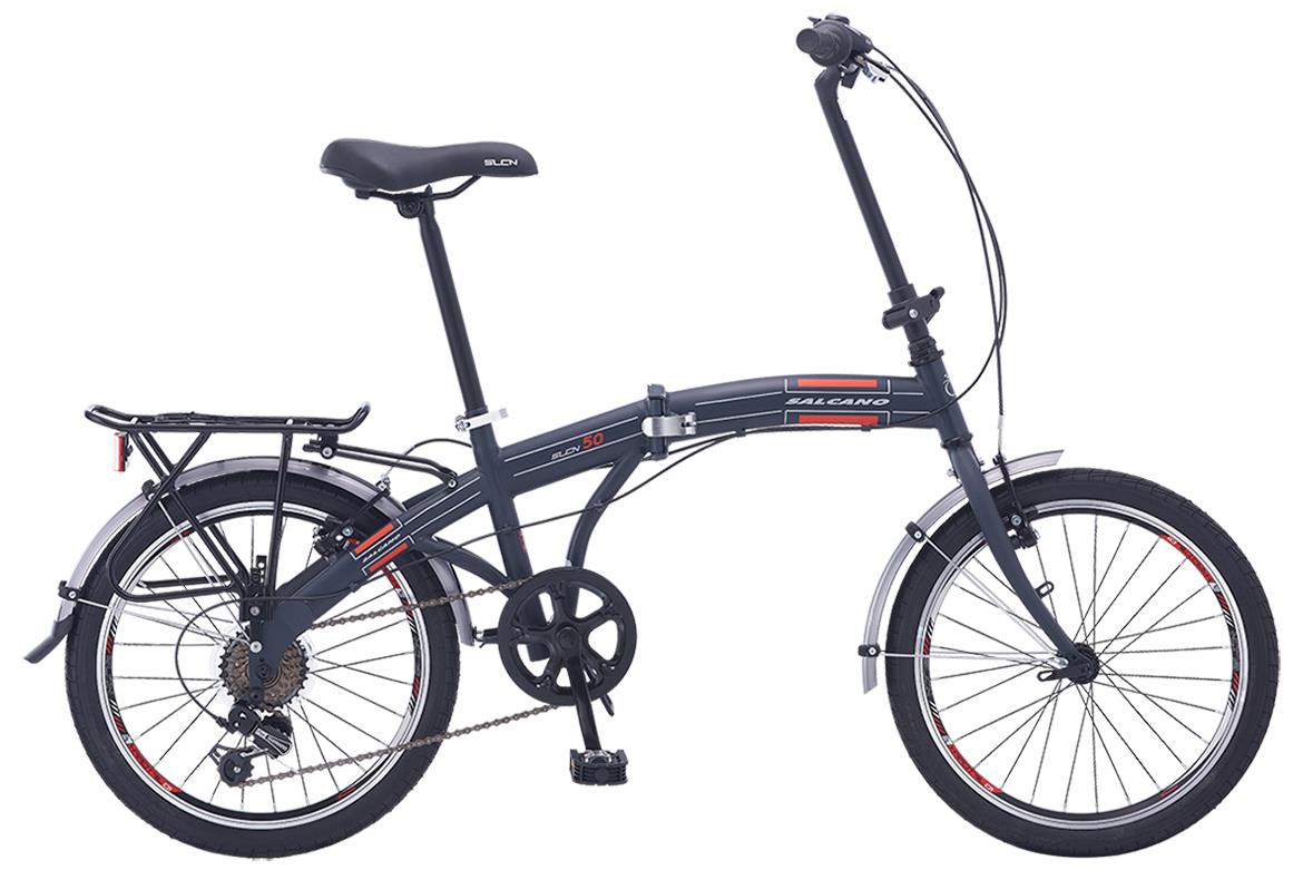 Salcano Slcn 50 -20 Jant 6 Vites Katlanır Folding Bisiklet Siyah Kırmızı