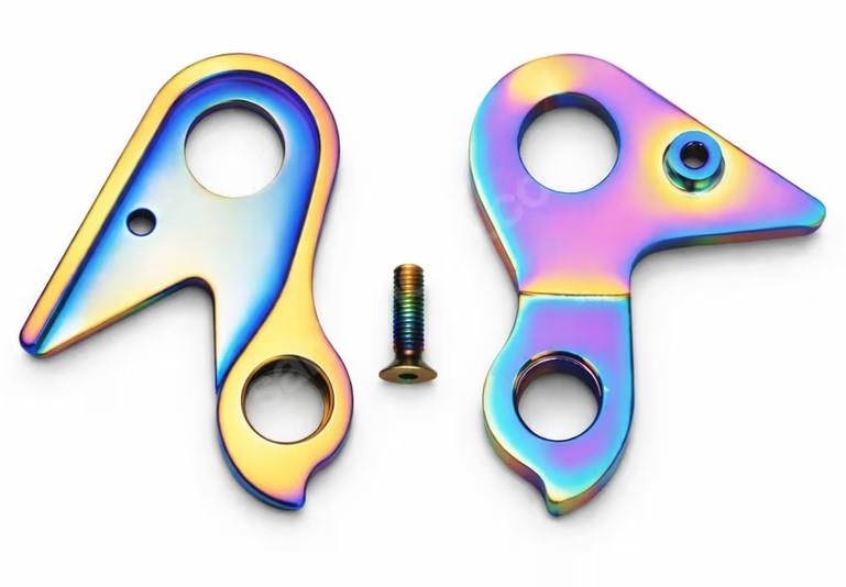Salcano Assos 10 Bisiklet Aktarıcı Kulağı Kadro Kulağı Titanyum Rainbow Kadro Kulağı