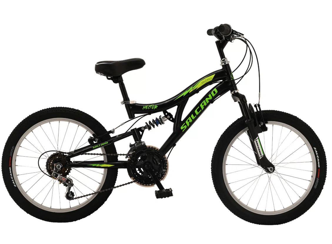 Salcano Hector 20 Jant Vitesli Pabuç Fren Çocuk Bisikleti (120 /145 CM ARASI BOY ) Siyah Sarı Yeşil