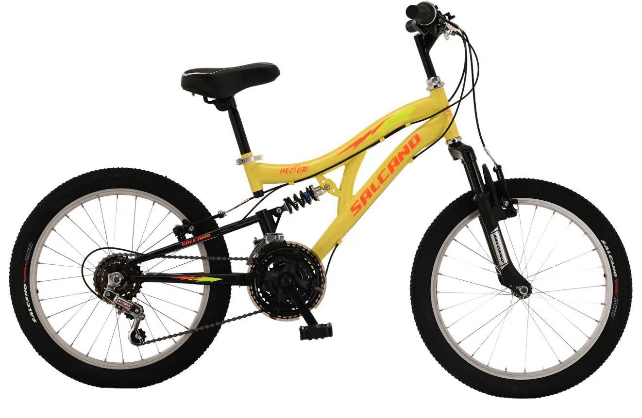 Salcano Hector 20 Jant Vitesli Pabuç Fren Çocuk Bisikleti (120 /145 CM ARASI BOY ) Sarı Turuncu