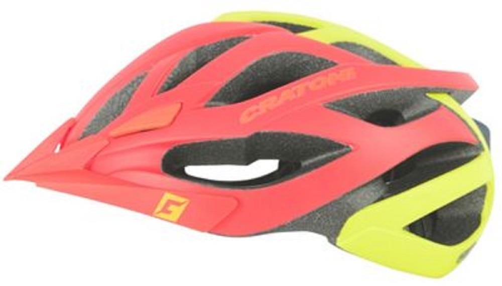 Cratoni Kask MTB Miuro 2 Matkırmızı/Sarı L/XL (58-62CM) Çakarlı
