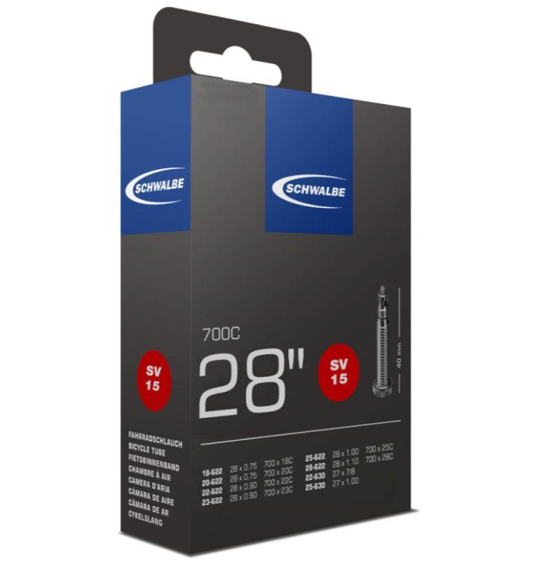 Schwalbe Sv15 28" 40Mm İnce Sibop İç Lastik 28 Jant Şehir Bisikleti İç Lastiği 700x28c iç lastik