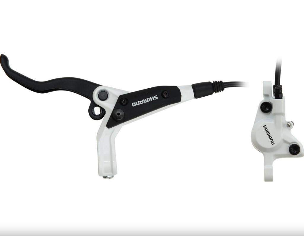 Shimano BL-M445 Bisiklet Ön Fren Takımı Hidrolik Disk Fren Sol Takım Beyaz Kaliper+Balata Dahil