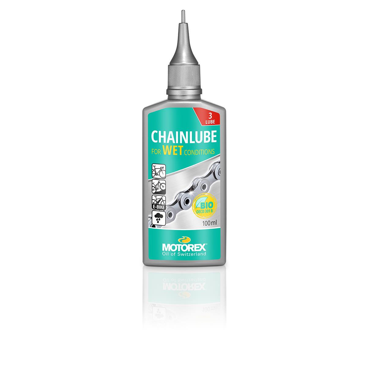 Shimano Motorex WET CONDITIONS Zincir Yağı Islak 100 ml