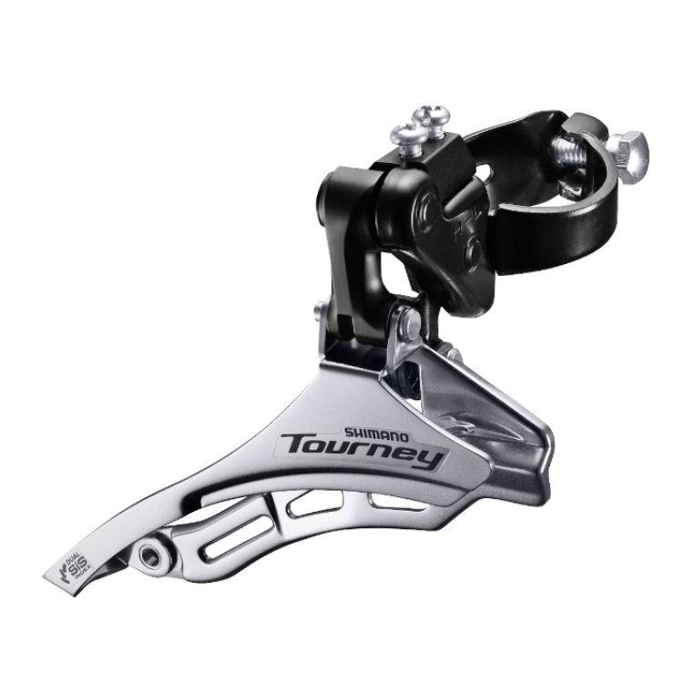 SHIMANO TOURNEY Ön Aktarıcı FD-TY300-DS6 Üçlü Üstten Salınımlı 31,8 mm Bisiklet Orta Aktarıcı