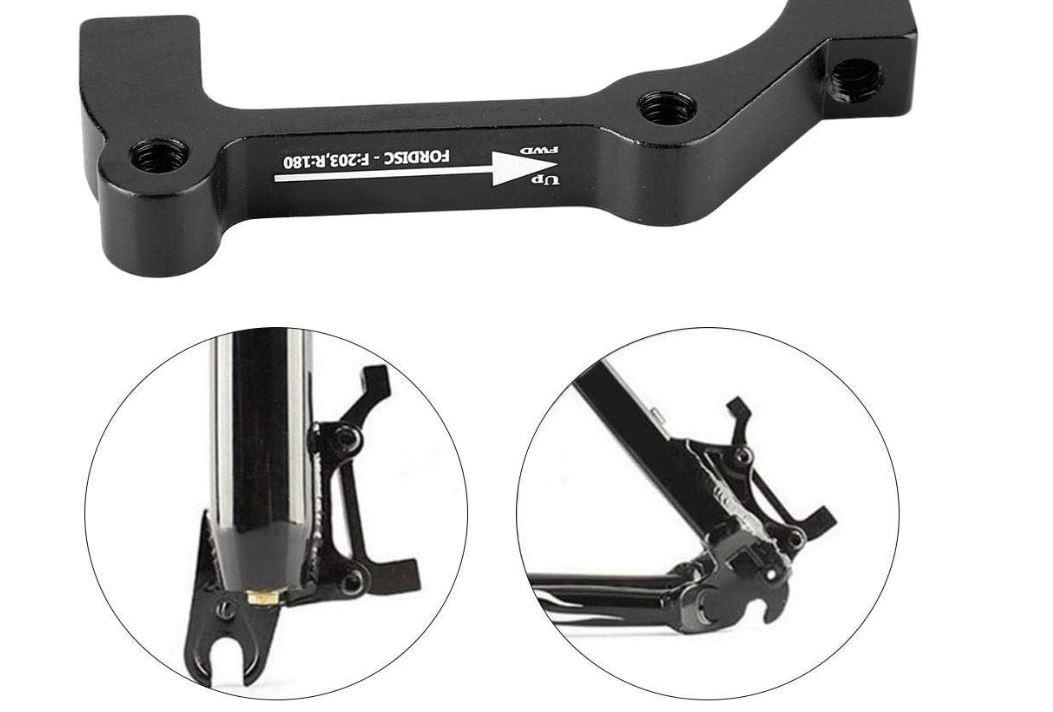 Bisiklet Disk Fren Adaptörü 203 mm 180mm dönüştürücü Ön Arka Disk Fren Adaptörü arka 180 ön 203 mm