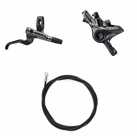 Shimano XTR M9100 Karbon Kollu Arka Hidrolik Fren Takımı Sağ Set Fren Takımı BL-M9100 Titanium Balata