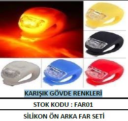 Silikon Ön Arka Far Seti Karışık Gövde Renkleri