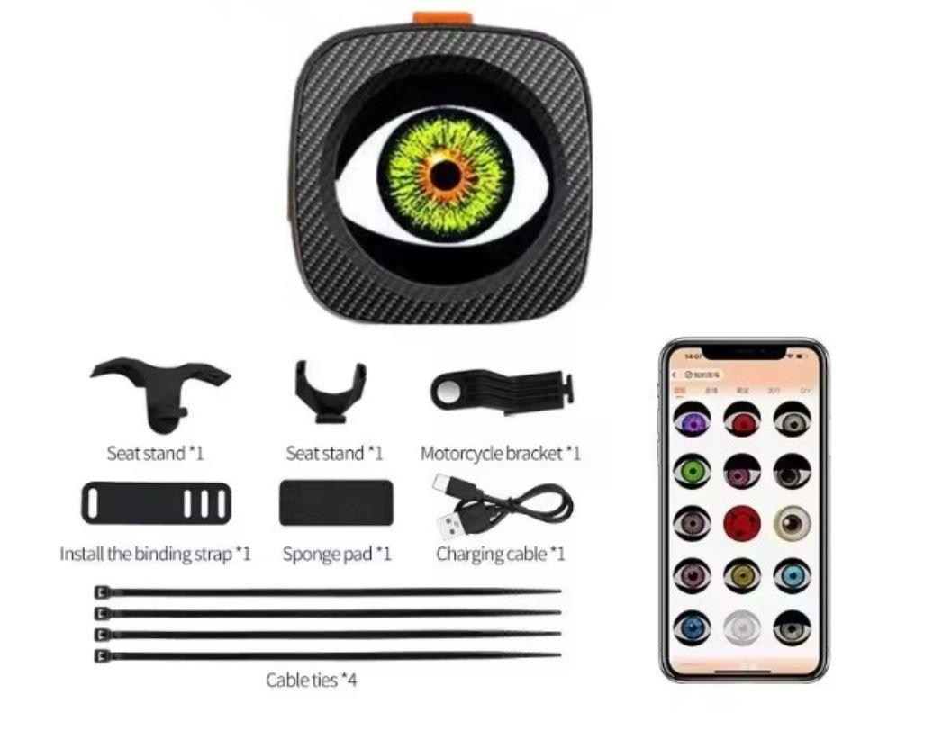 Vona Demon Eye Single Arka Stop Tek Gözlü telefondan yönetmeli bisiklet motosiklet arka stop