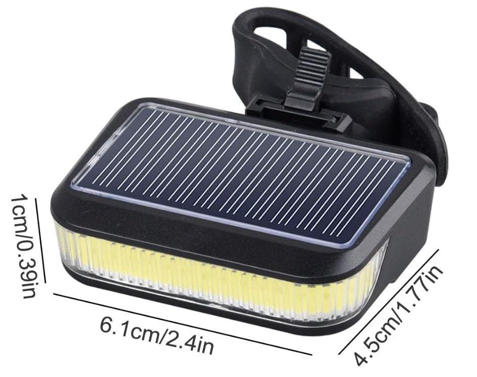 Solar 6149 Şarjlı Bisiklet Arka Stop Bisiklet Işığı Kırmızı Güneş Enerjili Far