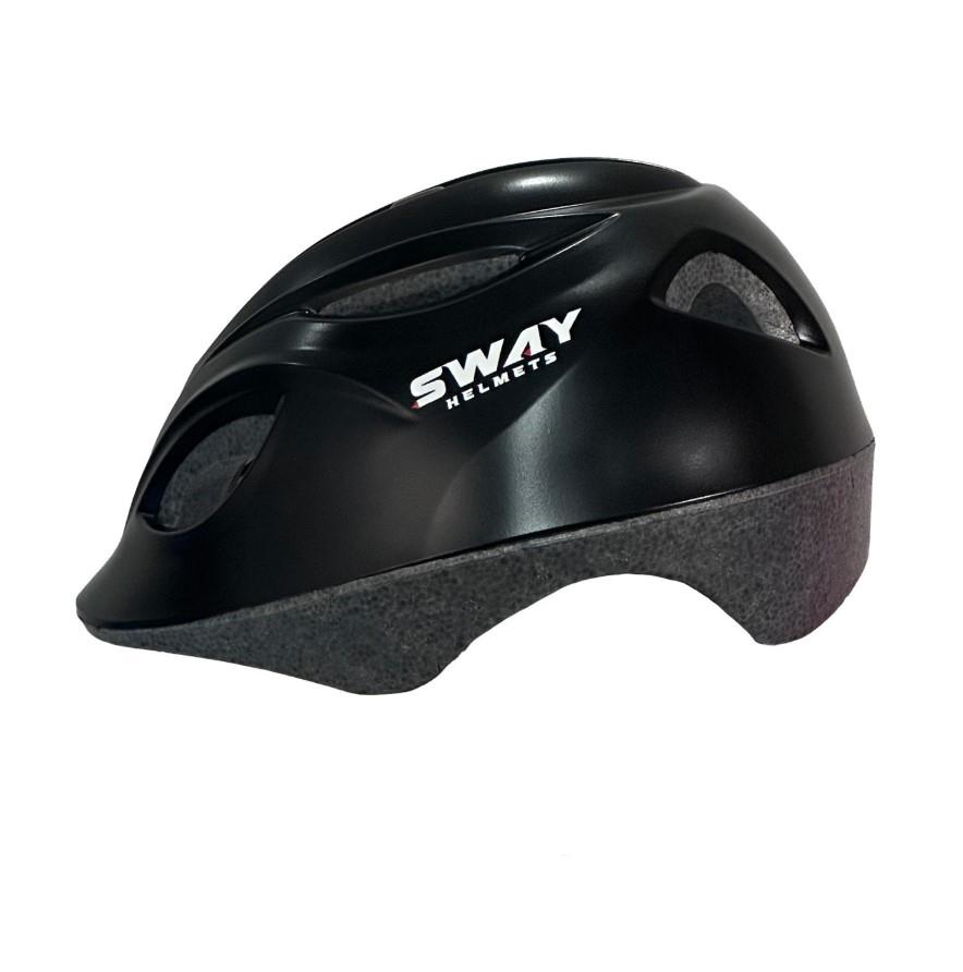 Sway N20 3-9 Yaş Çocuk Bisiklet Kaskı Paten Kaykay Kaskı Çocuk Koruyucu Kask Siyah Renk