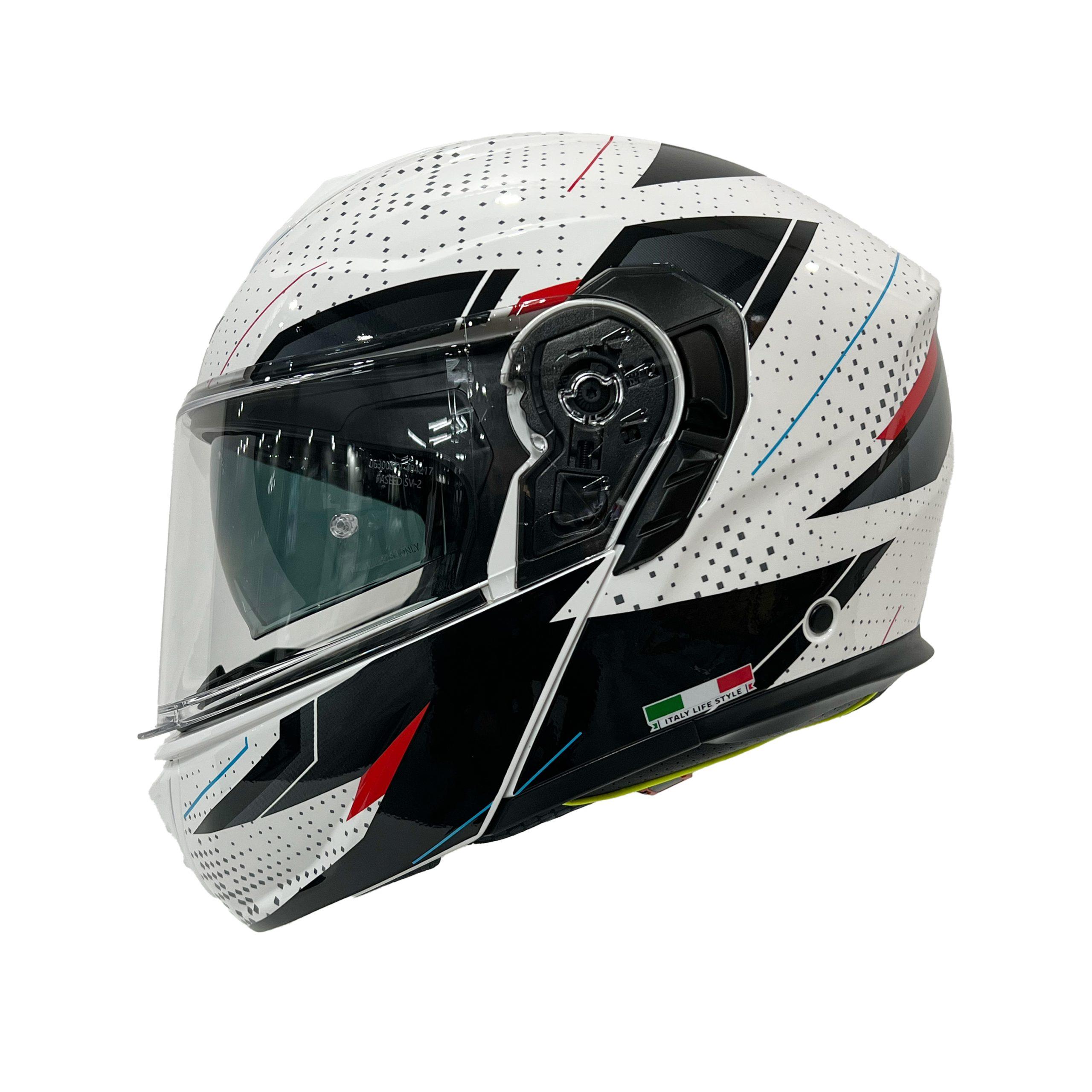Sway Xbyc 917 Fusion Full Face Çene Açılır Motosiklet Kaskı M Beden White Black
