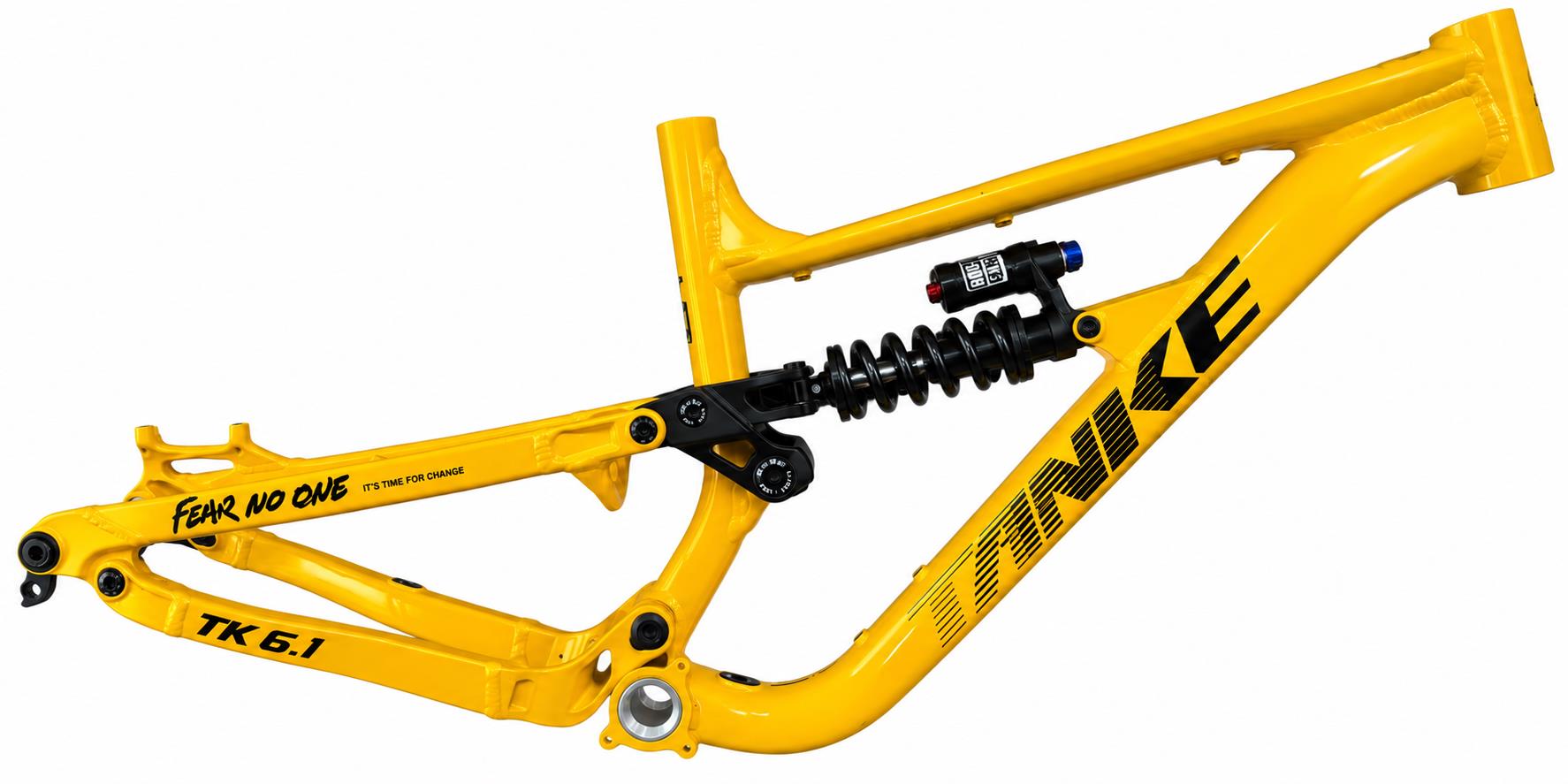 TANKE TK6.1 Orta Havalı Süspansiyon Dahil MTB Alüminyum Enduro Allmountain Kadro Orange Medium