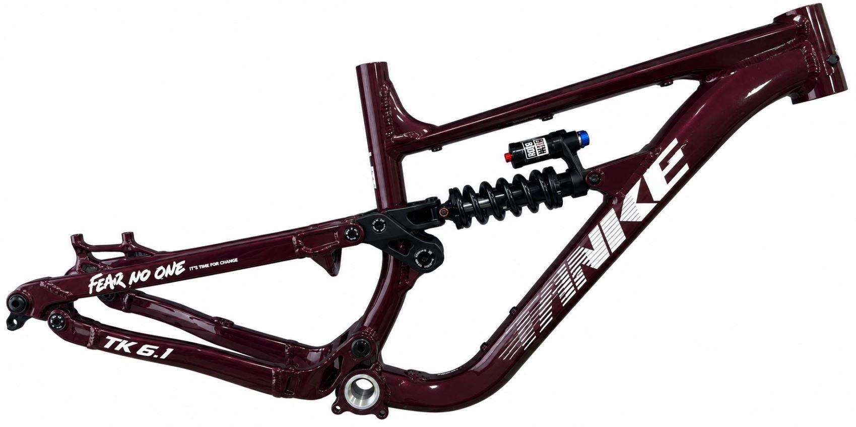 TANKE TK6.1 Orta Havalı Süspansiyon Dahil MTB Alüminyum Enduro Allmountain Kadro Wine Red Medium