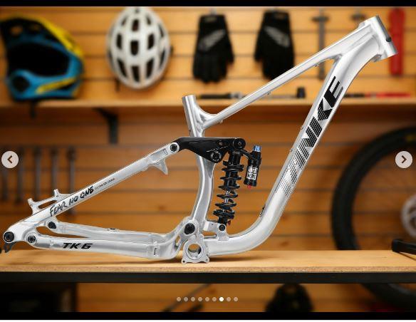 TANKE TK6 4-Bağlantılı Orta Havalı Süspansiyon Dahil MTB Alüminyum Enduro Downhill Kadro Silver S