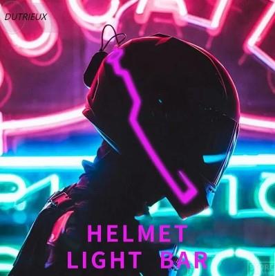 Tex Kask Süsü 6 Motosiklet Bisiklet Ve Kayak Kask Süsü Led Işık Aydınlatma Şeridi Mor
