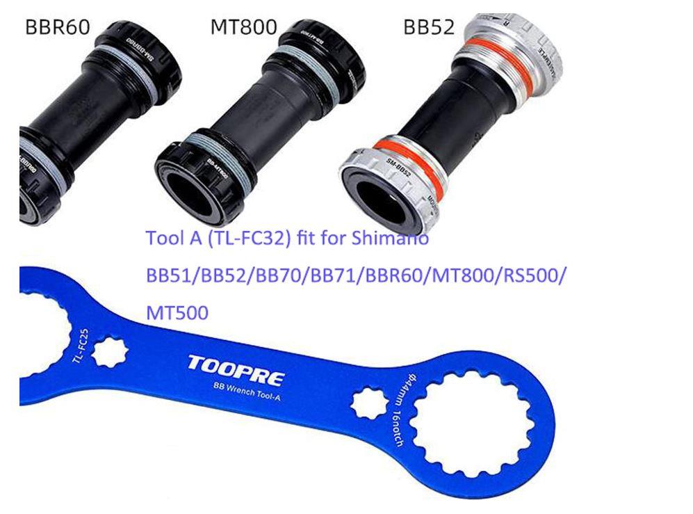 Orta Göbek Anahtarı - TOOPRE, TL-FC24, 39/46mm Hollowtech Orta Göbek Sökme Takma Aleti