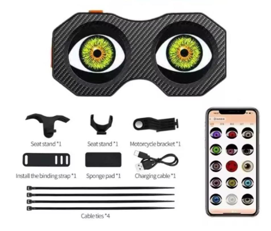 Vona Demon Eye Double Arka Stop Tek Gözlü telefondan yönetmeli bisiklet motosiklet arka stop