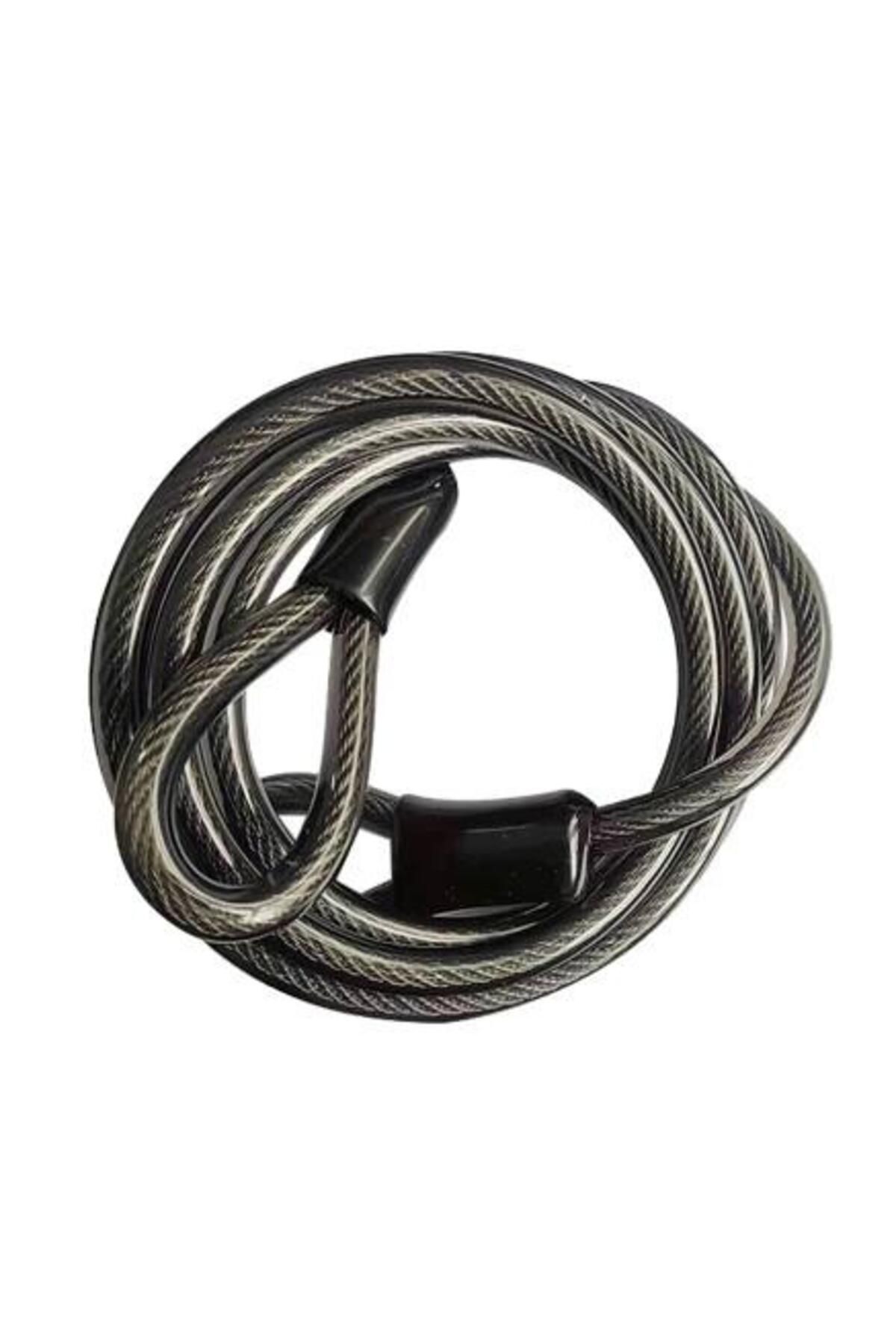 Xbyc 4502K Güçlü Çelik Kablo Halat Kilit 8 x 1200 mm Motosiklet Bisiklet Kilidi