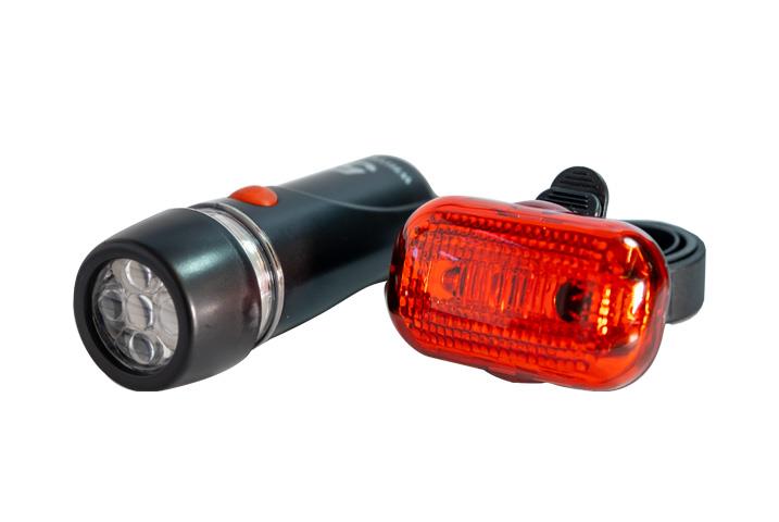ZOZO JY-808-11+289T Bisiklet Ön-Arka Led Far Seti Stop Lambası Işık Seti (Pilli)