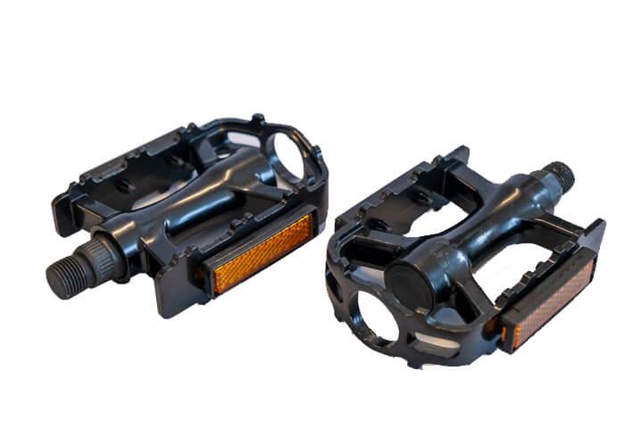 ZOZO - Pedal - HF-602 W/Ball, W/Ref - Siyah Reflektörlü Bisiklet Pedalı Alüminyum Bisiklet Pedalı