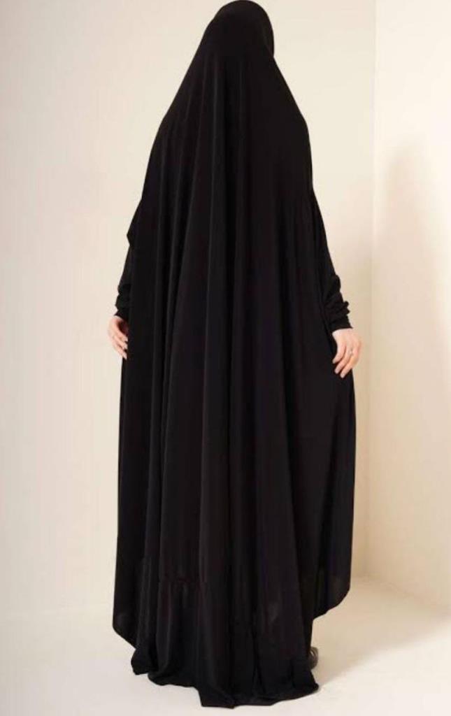 one piece women's hijab sheet model 827 - Black one piece women's hijab sheet model 827 - Black