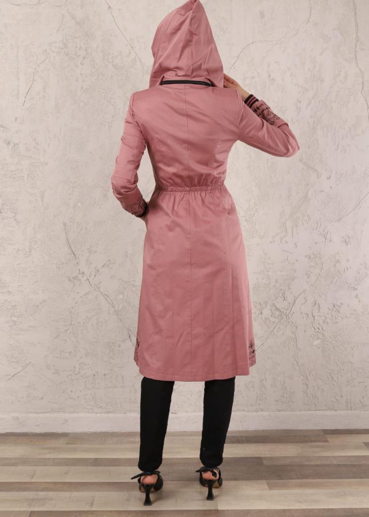 معطف ترنش صيفي نسائي موديل 1030 - زهر