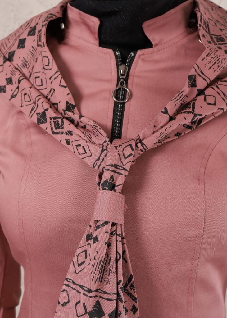 معطف ترنش صيفي نسائي موديل 1030 - زهر