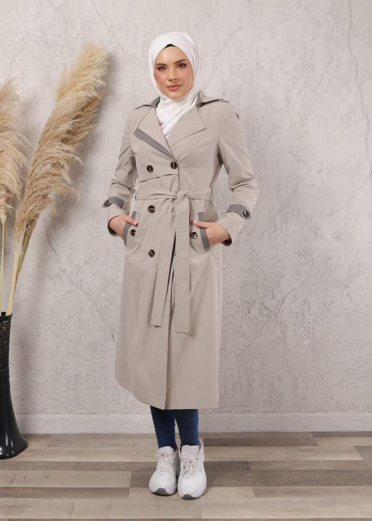 women's summer coat model 1033 - Beige