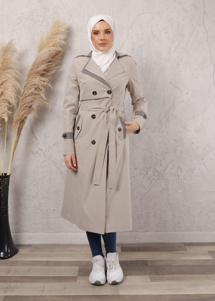 women's summer coat model 1033 - Beige