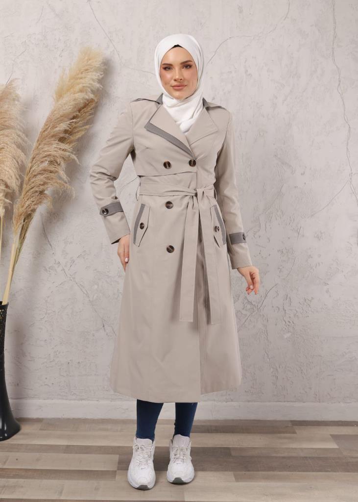 women's summer coat model 1033 - Beige
