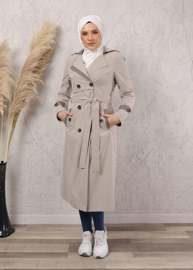 women's summer coat model 1033 - Beige