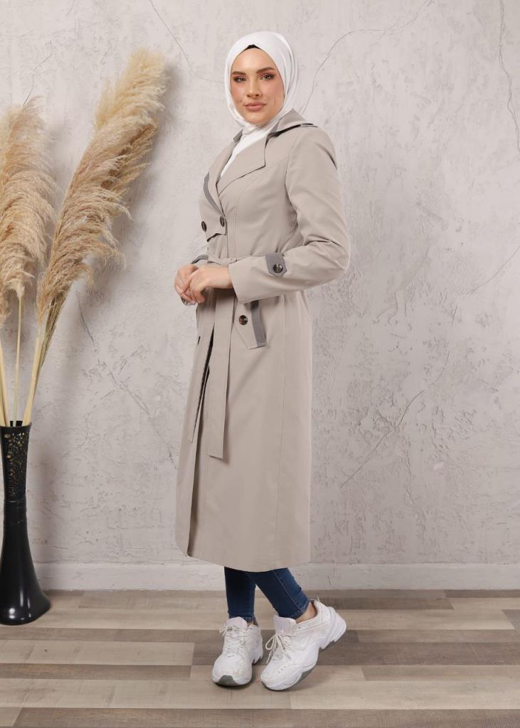 women's summer coat model 1033 - Beige