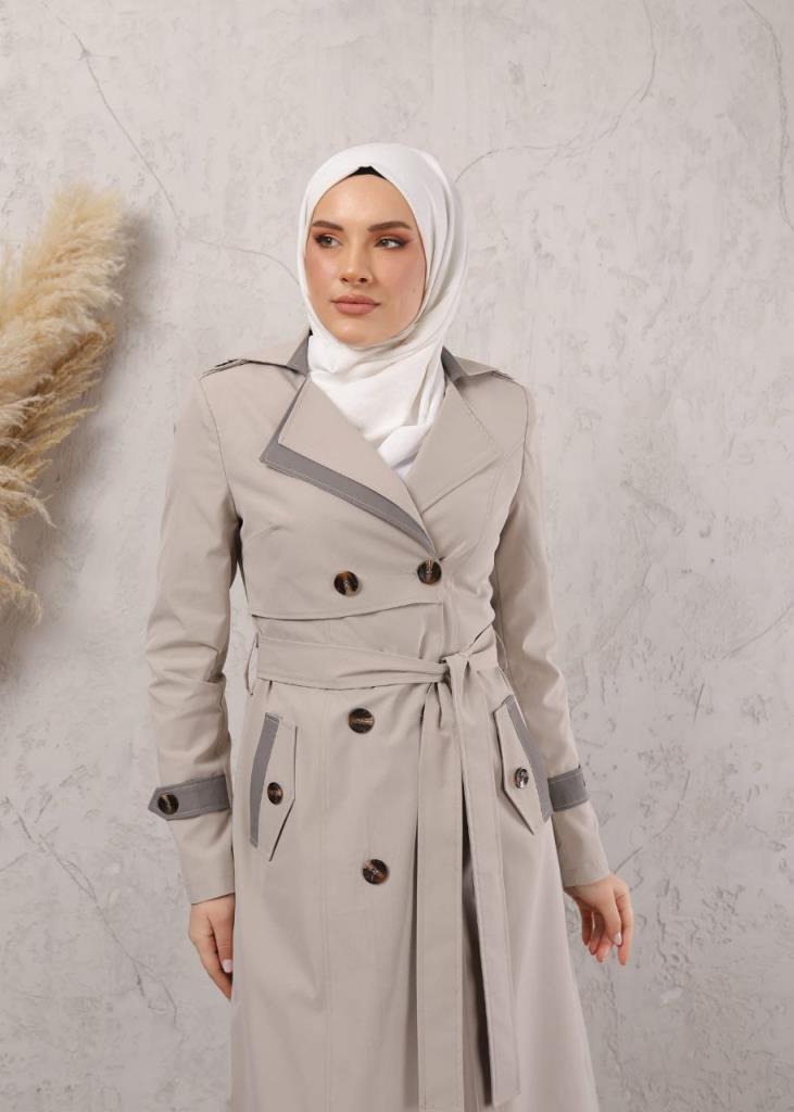 women's summer coat model 1033 - Beige