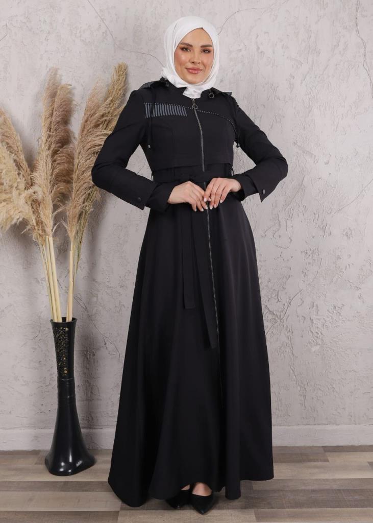 women's summer coat model 4537 - Black