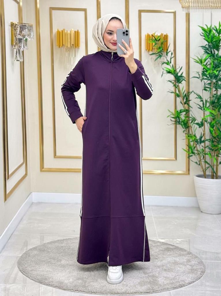 Long and elegant pajamas, perfect for an everyday look, model A0281. - Lilac