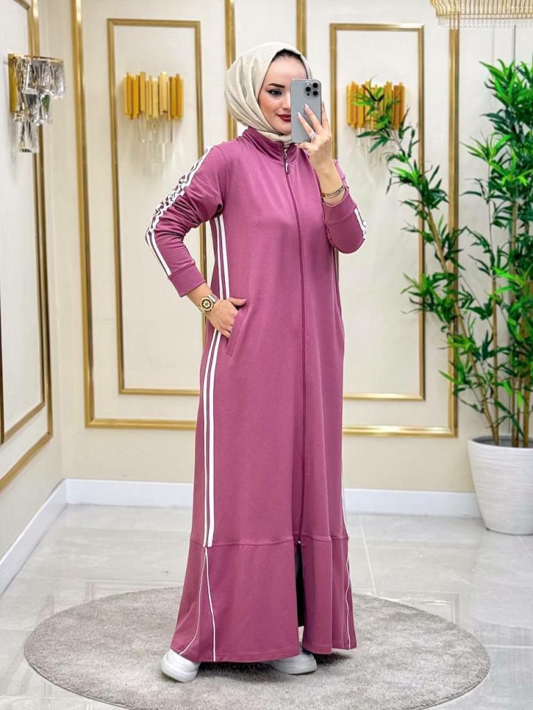 Long and elegant pajamas, perfect for an everyday look, model A0281. - Pink