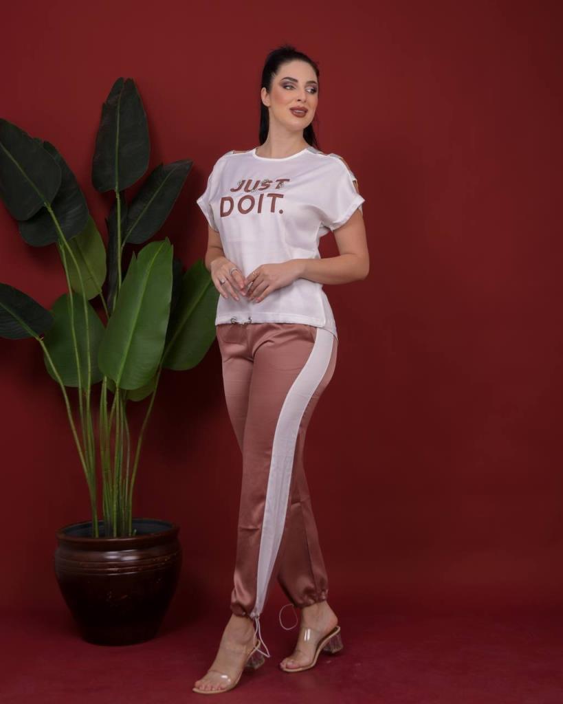 New season women's home pajamas satin comfortable cut suitable for bride's dowry model A0882 - Tan