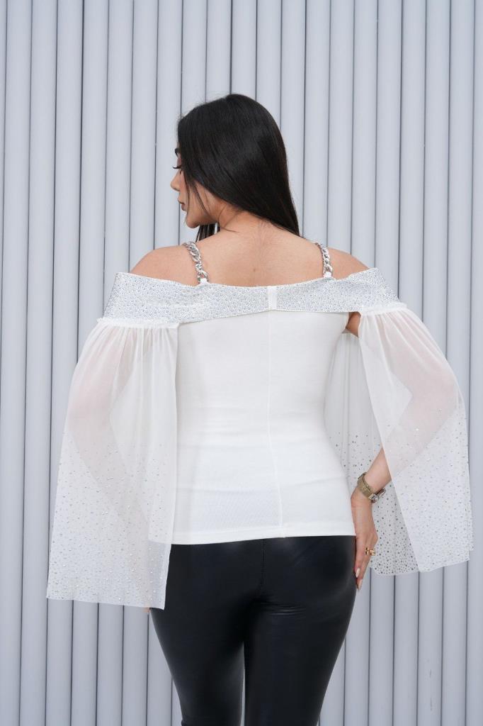 New season women's summer stylish and modern blouse suitable for special occasions model A2252 - White