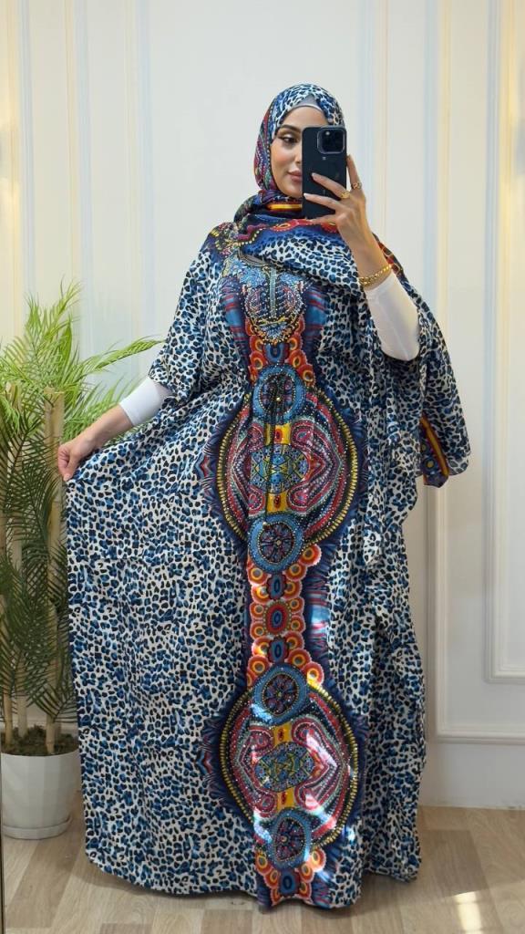 Women's summer dress loose fit shawl + dress model B0019 - RENKLI Women's summer dress loose fit shawl + dress model B0019 - RENKLI