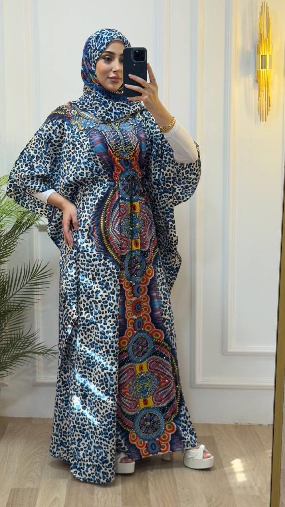 Women's summer dress loose fit shawl + dress model B0019 - RENKLI Women's summer dress loose fit shawl + dress model B0019 - RENKLI