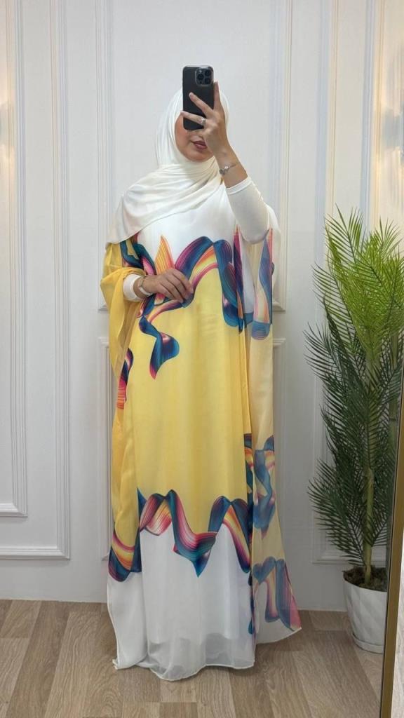 New season women's stylish and comfortable dress for summer days refreshing and cooling model B0022 - Yellow New season women's stylish and comfortable dress for summer days refreshing and cooling model B0022 - Yellow