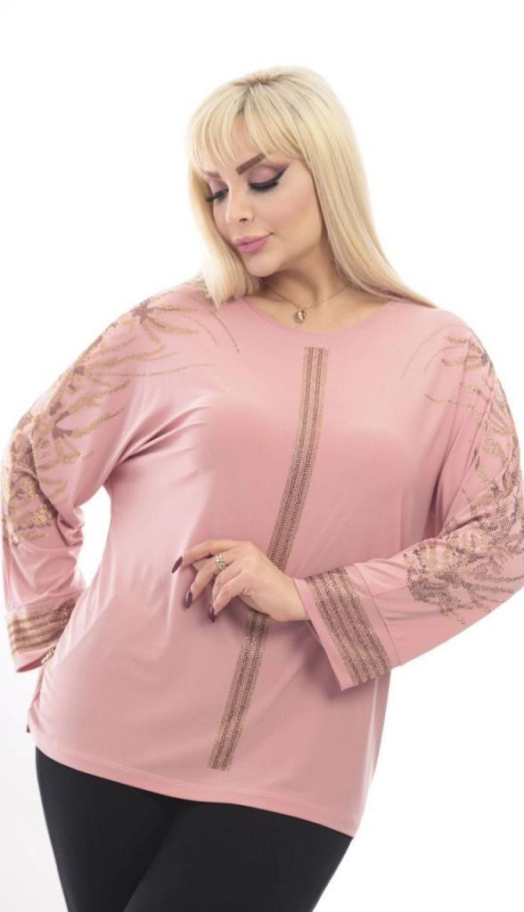 New season women's summer + spring blouse, comfortable and stylish, suitable for daily use, model G0130 - Pink