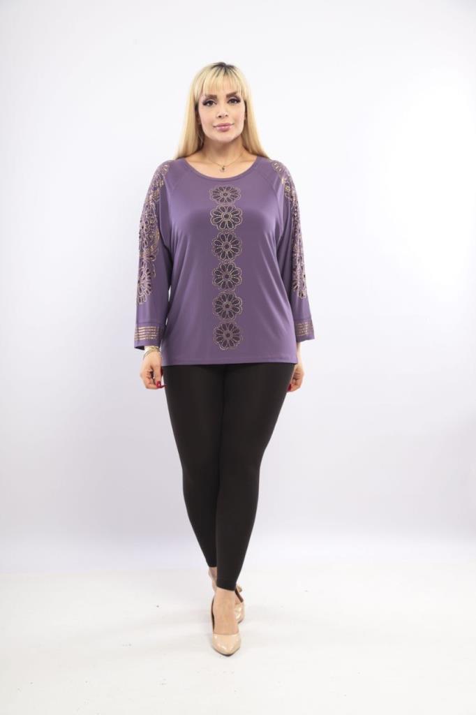 New season women's summer + spring blouse, comfortable and stylish, suitable for daily use, model G0135 - Purple