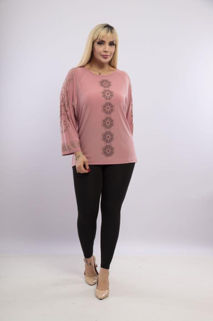 New season women's summer + spring blouse, comfortable and stylish, suitable for daily use, model G0135 - Pink