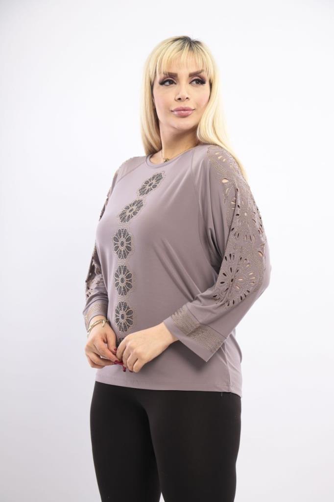 New season women's summer + spring blouse, comfortable and stylish, suitable for daily use, model G0135 - Tan