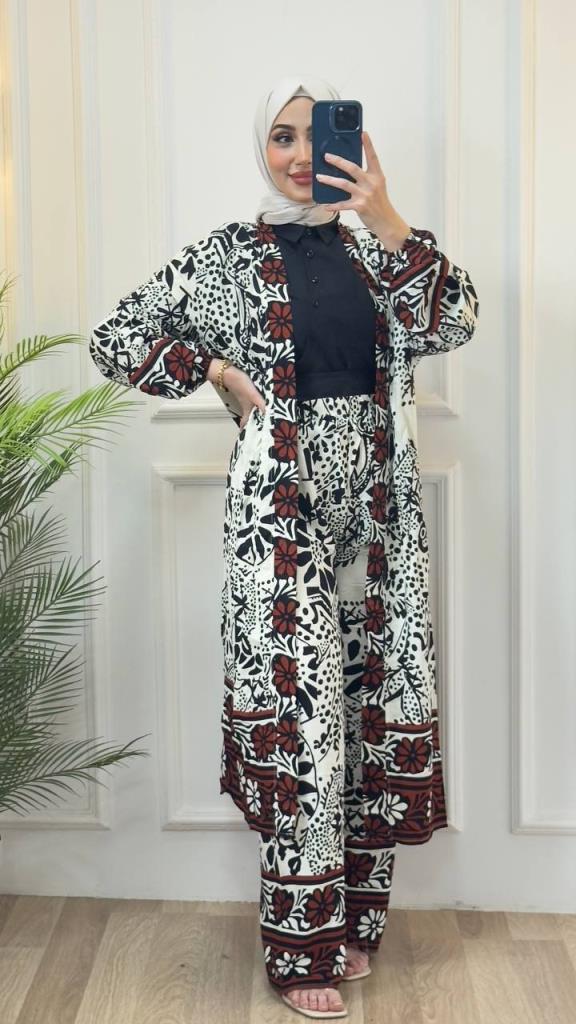 women's top and bottom hijab set modelG0781 - RENKLI women's top and bottom hijab set modelG0781 - RENKLI
