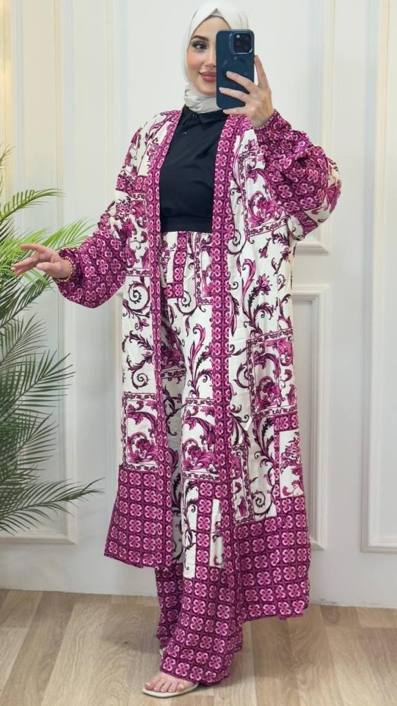 women's top and bottom hijab set modelG0781 - RENKLI women's top and bottom hijab set modelG0781 - RENKLI