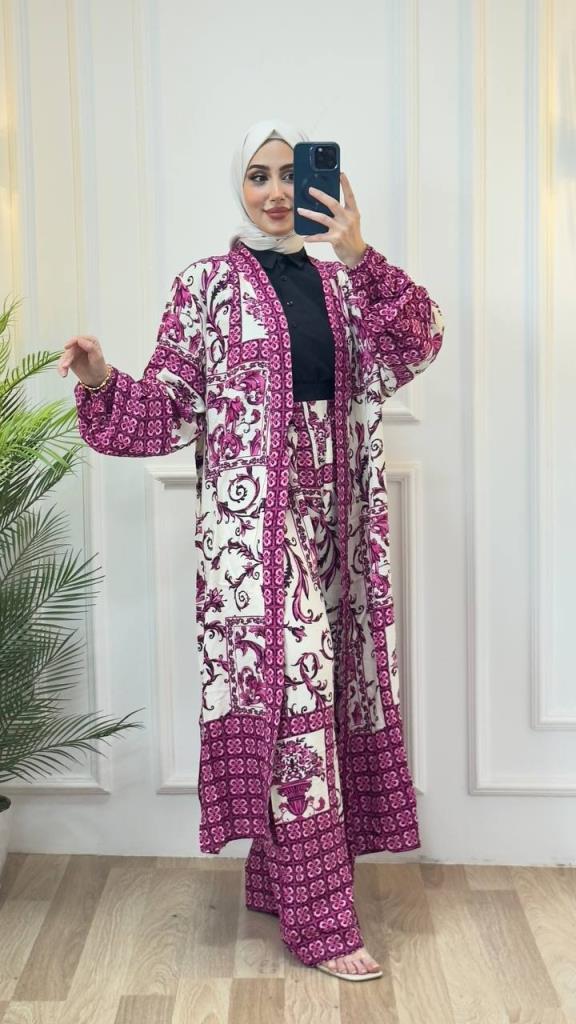 women's top and bottom hijab set modelG0781 - RENKLI women's top and bottom hijab set modelG0781 - RENKLI