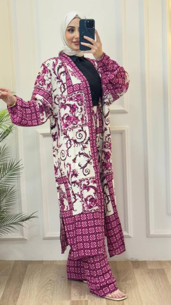 women's top and bottom hijab set modelG0781 - RENKLI women's top and bottom hijab set modelG0781 - RENKLI
